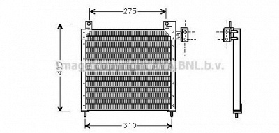 AVA QUALITY COOLING cr5016 -  Конденсатор, кондиционер